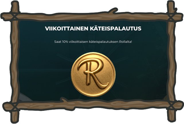 Rolla -kasinon viikottainen käteispalautus