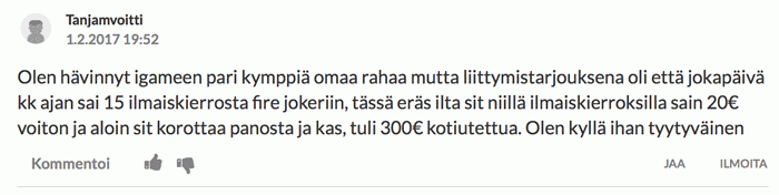 Kokemuksia kasinosta 2