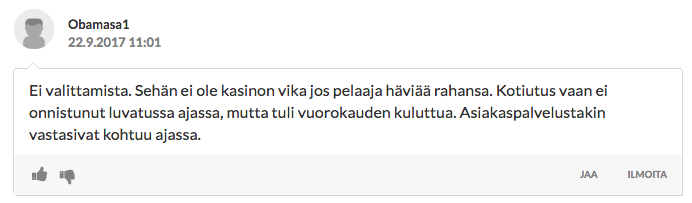 No Account kasino kokemuksia