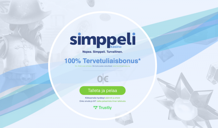 Simppeli tervetulobonus