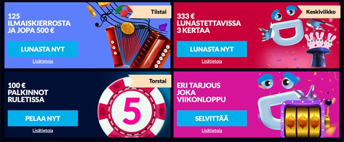 Nettikasinon kampanjoita